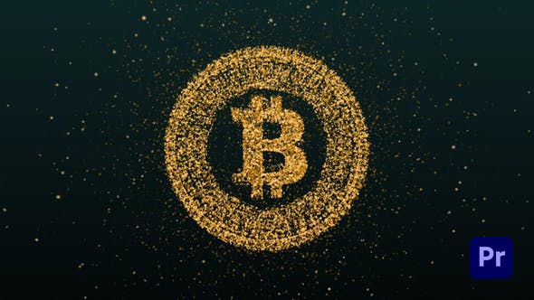 Videohive 37053842 Bitcoin Cryptocurrency Logo Reveal on GFXHive
