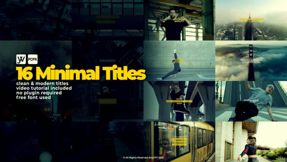 Elevate Your Edits: Unlock Videohive 47627731 Minimal Titles on GFXHive