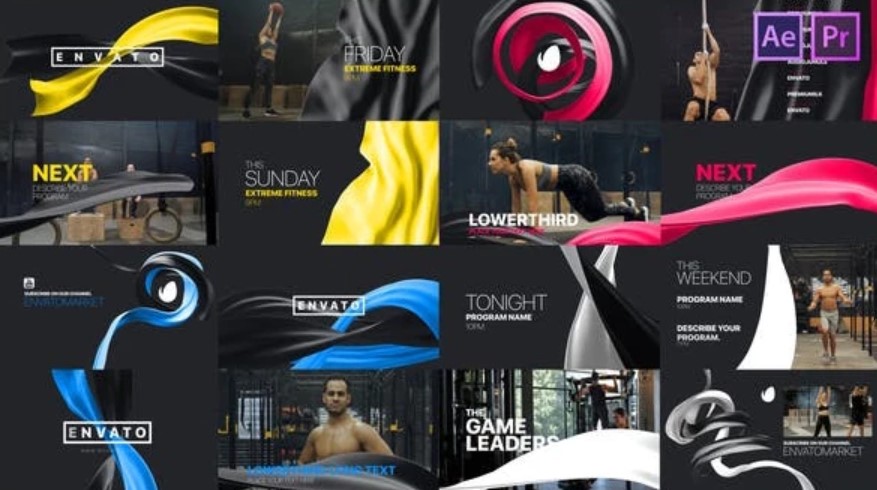 Unleash Creativity with Broadcast Design Ribbons (Videohive 26925986)