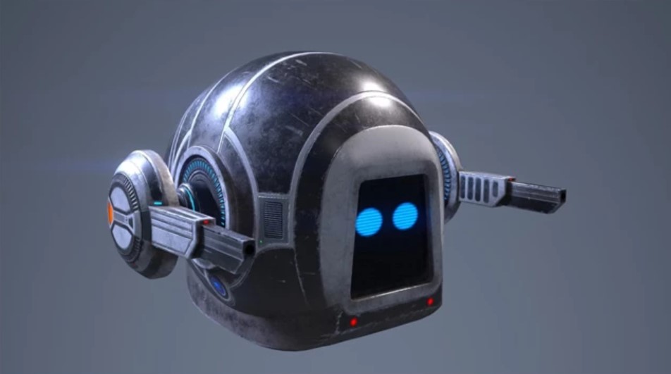 Crafting Game Realms: Unleash the Unreal Engine - Sci-Fi Space Drone