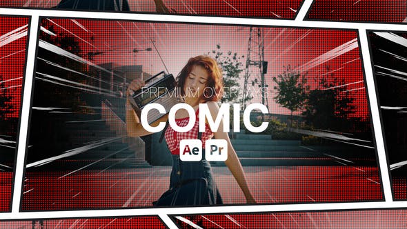Videohive 51391617 Premium Overlays Comic for Unique Video Edits
