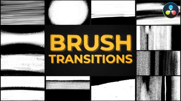 Videohive 52277049 Brush Transitions for DaVinci Resolve