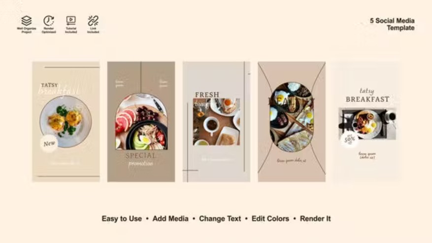 Videohive 52605610 Breakfast Instagram Reels