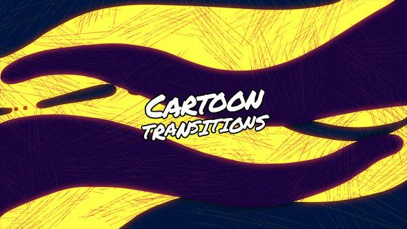 Download: Videohive 45955590 Cartoon Transitions // MOGRT