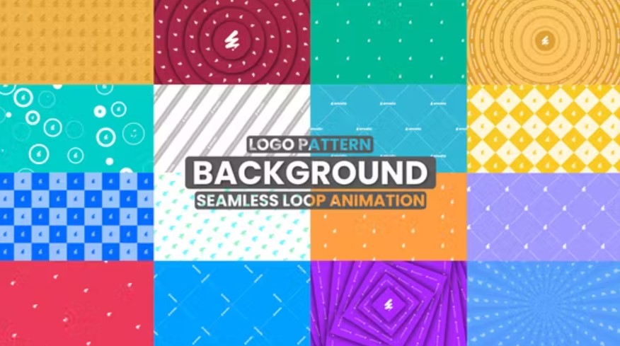 Videohive 53686230 Logo Pattern Background Loop Animation