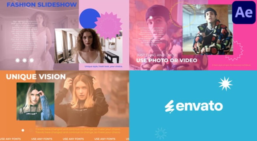 Videohive 54521845 Colorful Fashion Slides for After Effects