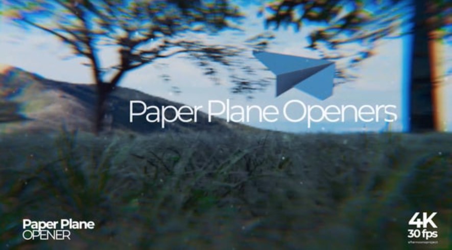 Videohive 54694778 Paper Plane Opener