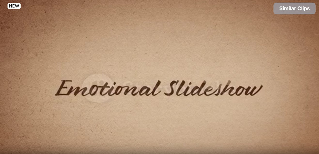 After Effects Emotional Slideshow