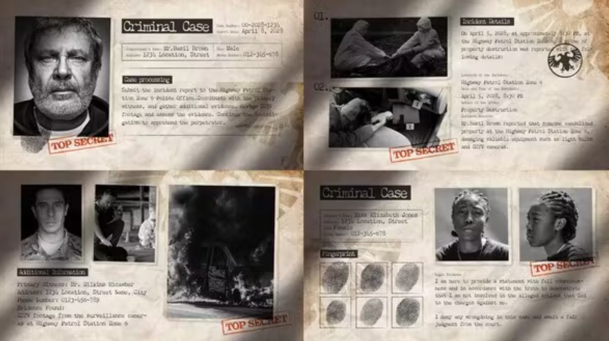 Videohive 50381187 Criminal Case File Video Template