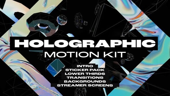 Videohive 55397186 Holographic Motion Kit