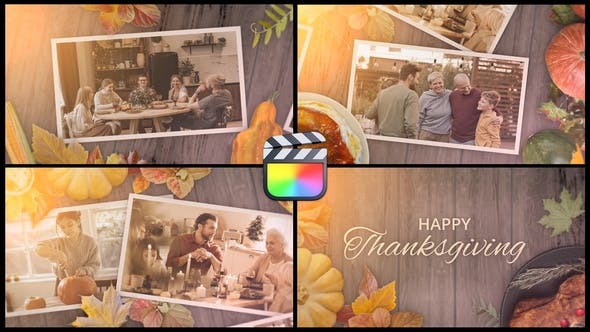 Videohive 48146833 Thanksgiving Day Slideshow Opener for FCPX