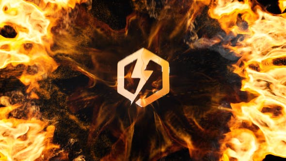 Videohive 47300509 Fire Explosion Logo for After Effects