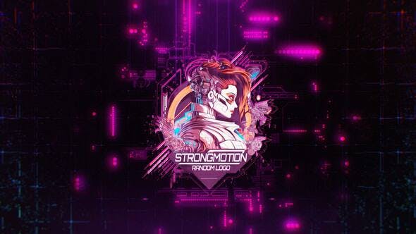 Videohive 44526683 Shockwave Cyber Logo Animation for Premiere Pro