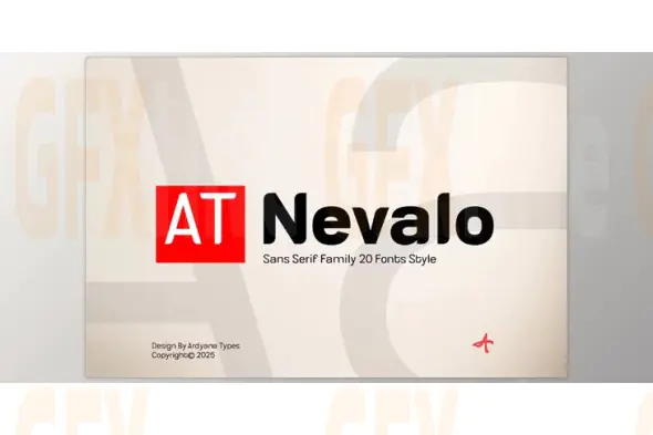 AT Nevalo Font (Creative Market 291575655)