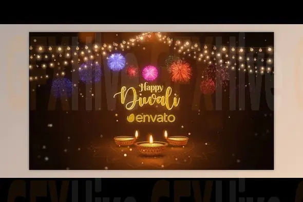 Diwali Wishes – Festive Greeting After Effects Template by Videohive (48632805)