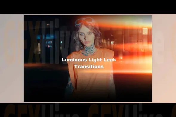 Pixflow - Luminous Light Leak Transitions