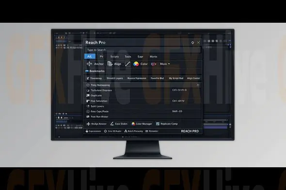 Reach Pro - Powerful Search Bar to Access and Bookmark in AE by Aescripts v3.0.18 (Win, Mac)