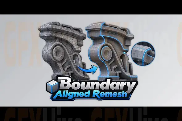 Boundary Aligned Remesh for Blender by SuperhiveMarket v2.1.0
