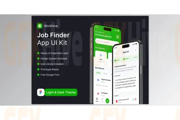 UI8 - Workhive - AI Job Finder App UI Kit