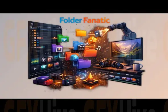 Folder Fanatic - Folder Tool for After Effects by Aescripts v1.0.2 for Win, Mac