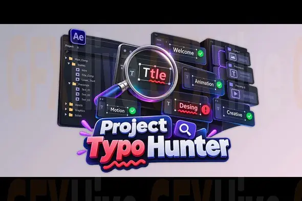 Project Typo Hunter for After Effects by Aescripts v1.0