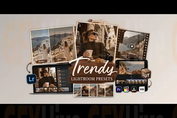 Trendy - Lightroom Presets and Video Filters Bundle by The Wanderful Wayfarer