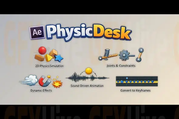 PhysicDesk - 2D Physics Simulator for AE by Aescripts v2.3.878