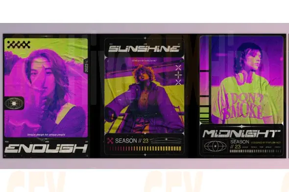 Pixflow - Acid Retro Posters