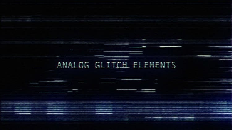 Motion Science Analog Glitch Elements – Download on GFXVault