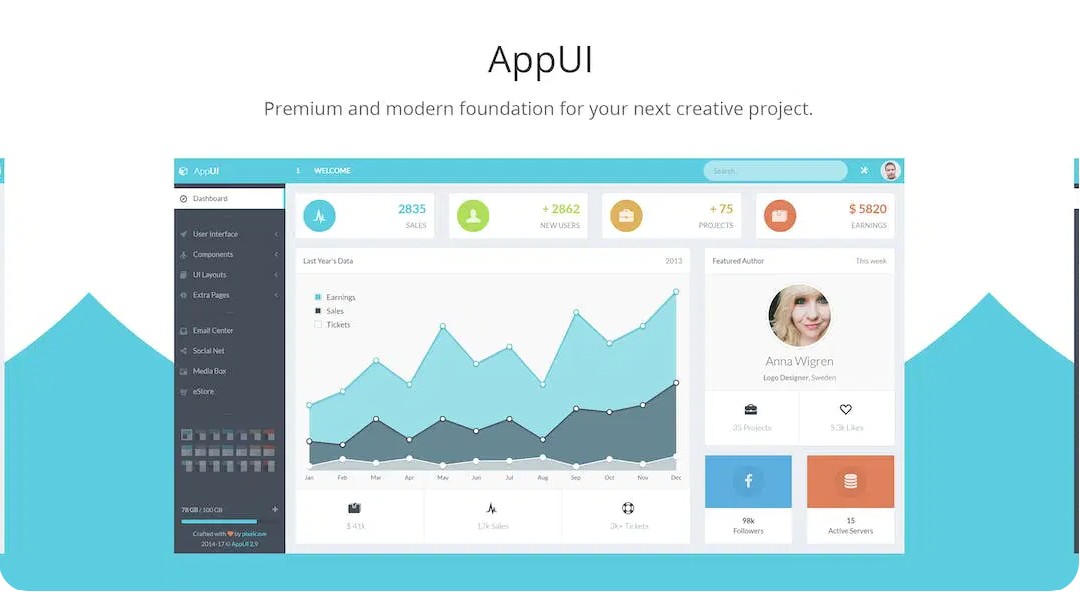 AppUI- Bootstrap Admin Template