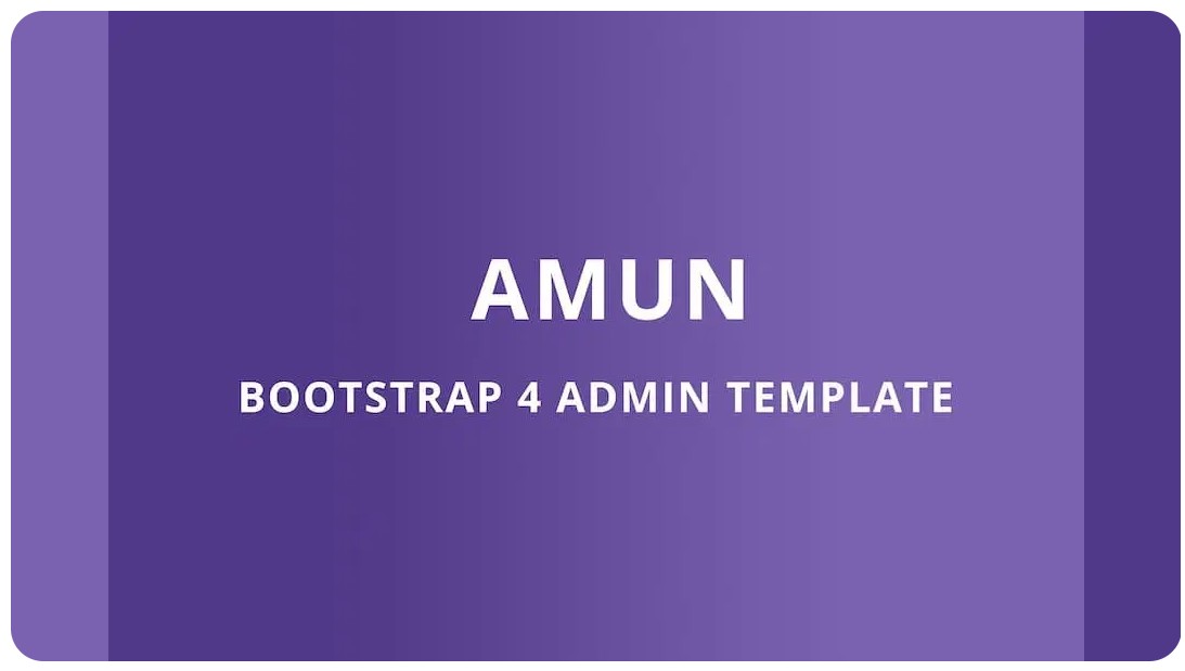 Bootstrap 4 Admin Template- Amun
