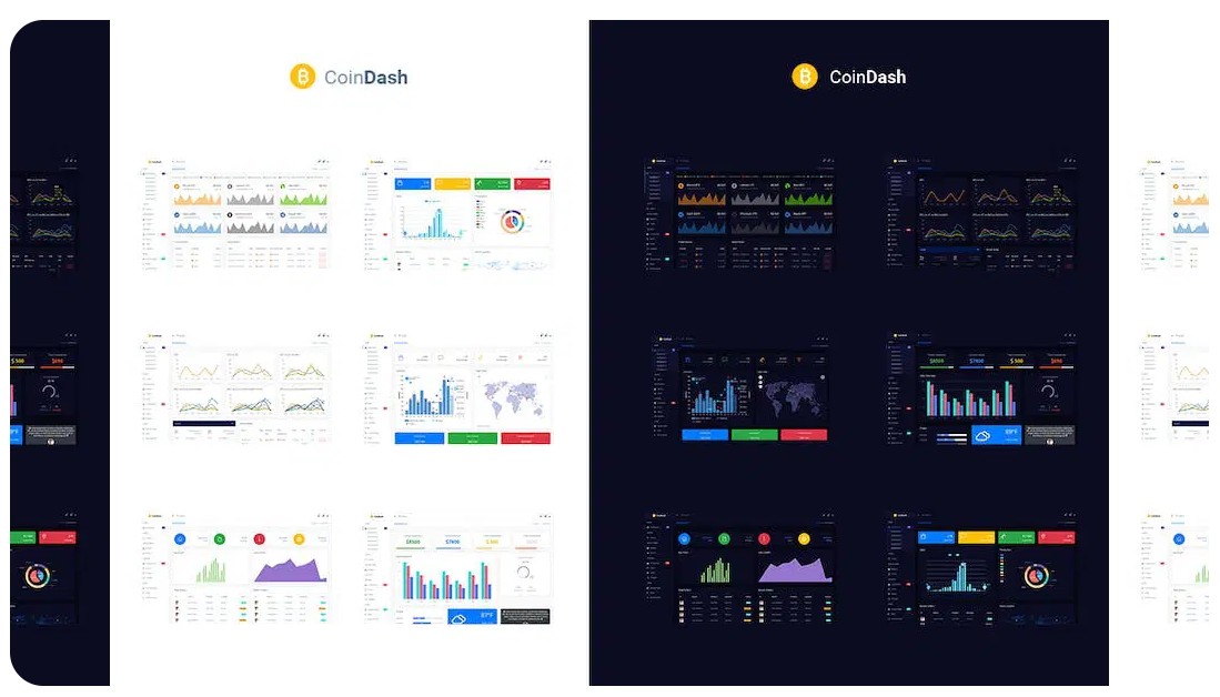 Cryptocurrency Dashboard Admin Template- Coindash