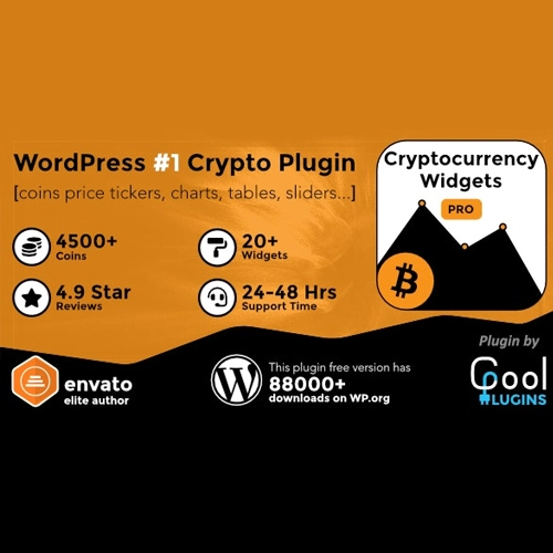 Cryptocurrency Widgets Pro  WordPress Crypto Plugin