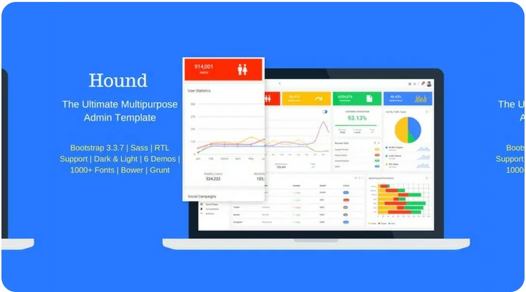 Hound- The Ultimate Multipurpose Admin Template