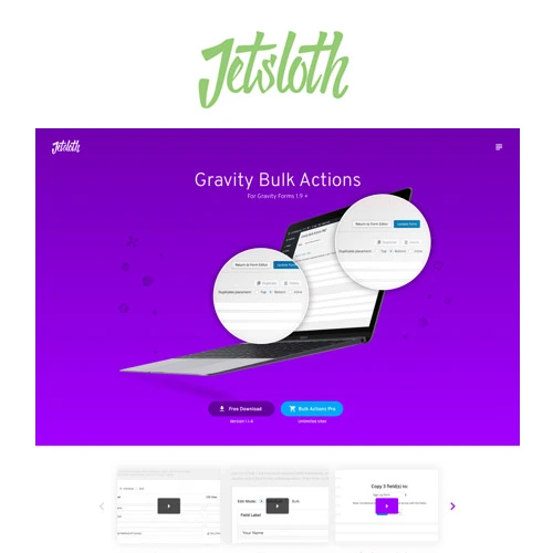 Jetsloth  Gravity Forms Bulk Actions Pro