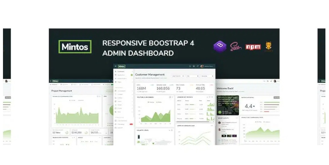 Mintos- Responsive Bootstrap 4 Admin Dashboard
