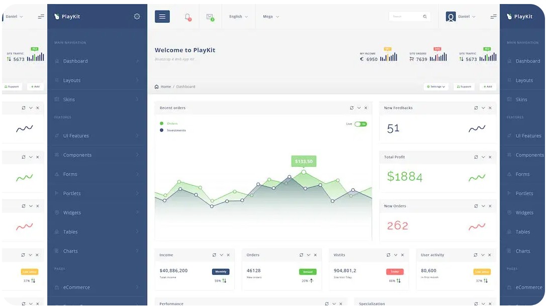 PlayKit- Web Application Kit & Dashboard