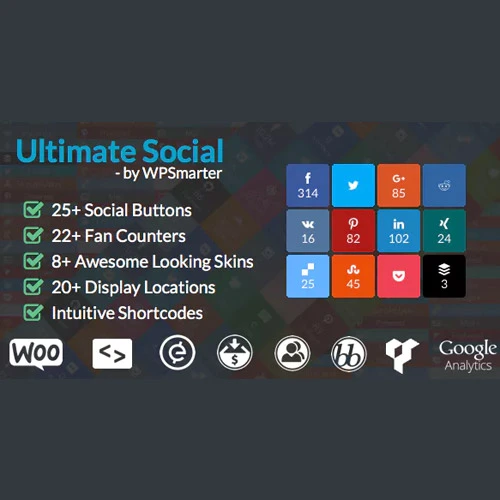 Ultimate Social  Easy Social Share Buttons and Fan Counters for WordPress