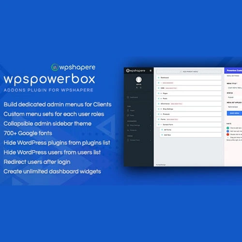 WPSPowerbox  Addon for WPShapere WordPress Admin Theme