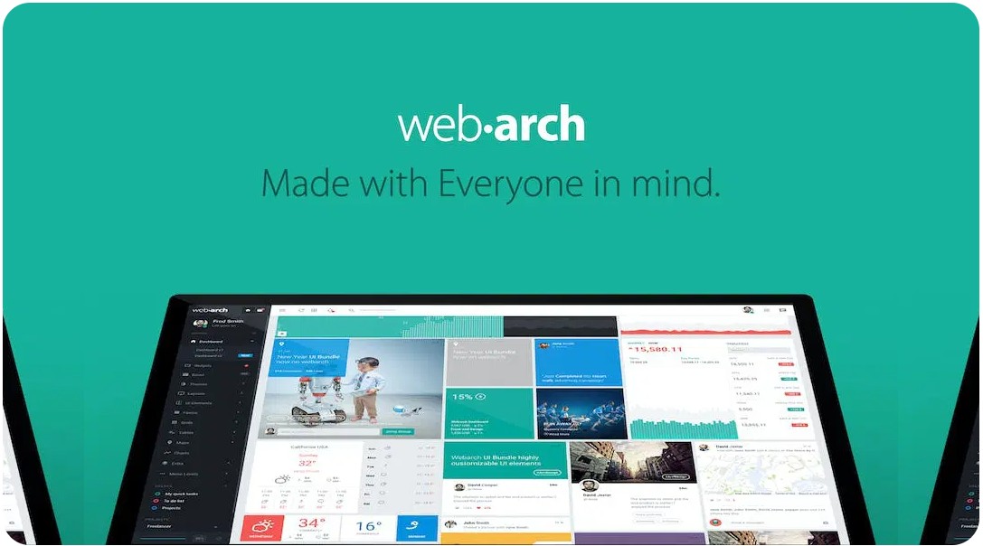 Webarch- Responsive Admin Dashboard Template