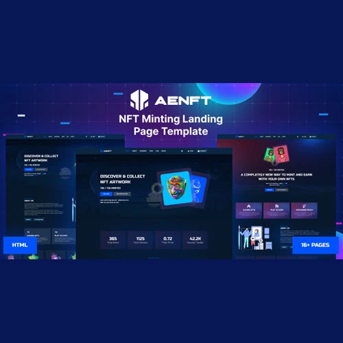 Aenft - NFT Minting Collection WordPress Theme