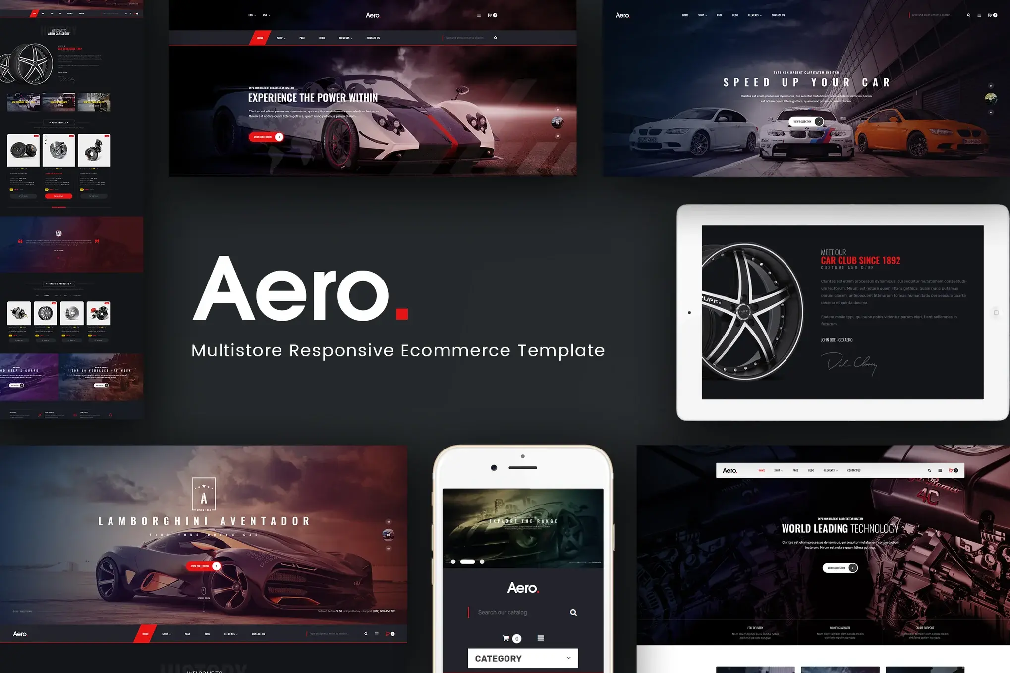 Aero - Car Accessories Opencart 3.x Theme
