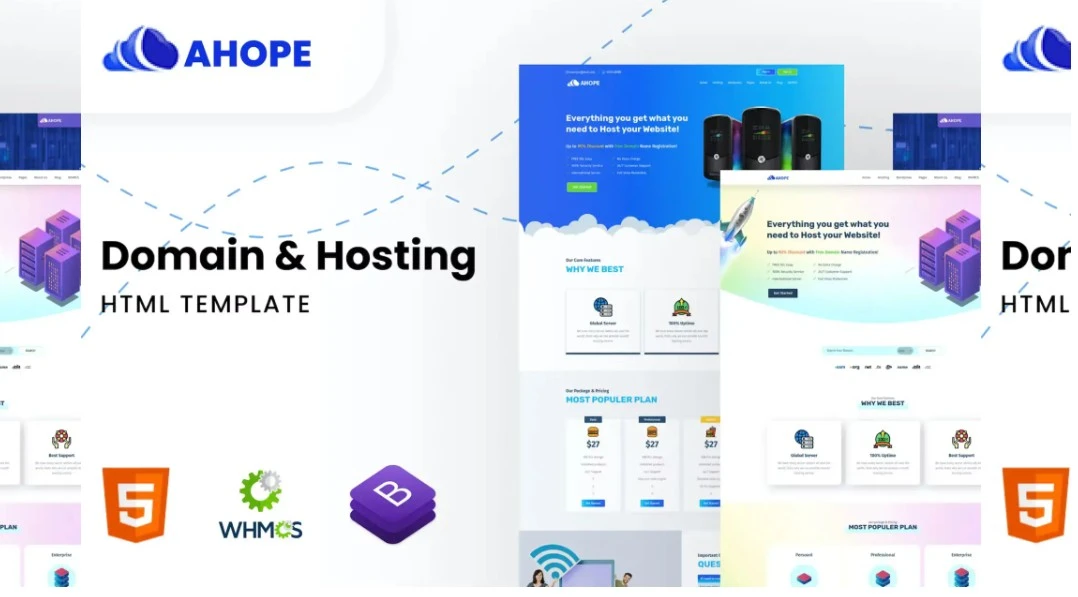 Ahope - Responsive HTML Hosting Template