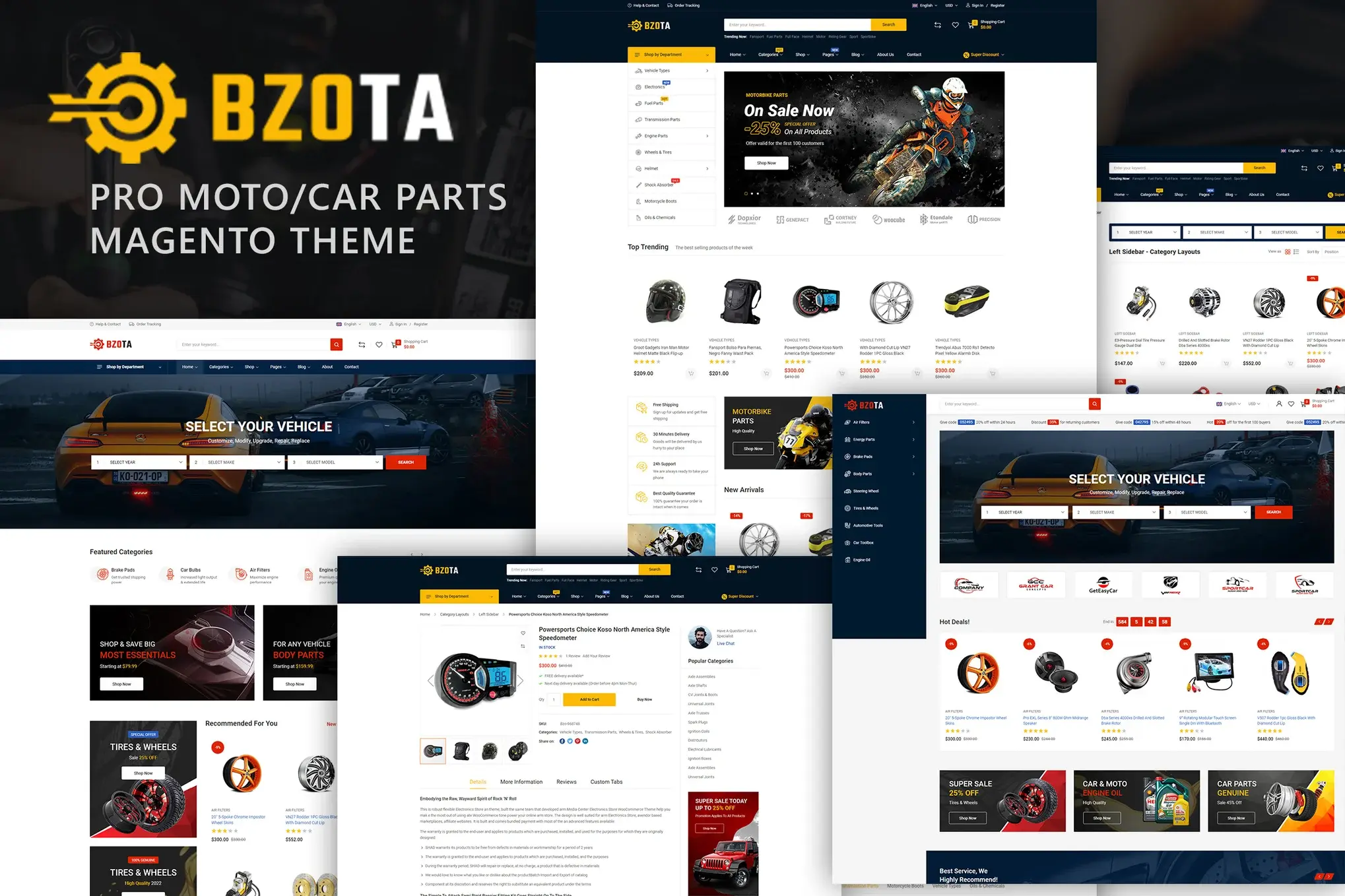 BzoTa - Parts & Accessories Magento 2 Theme