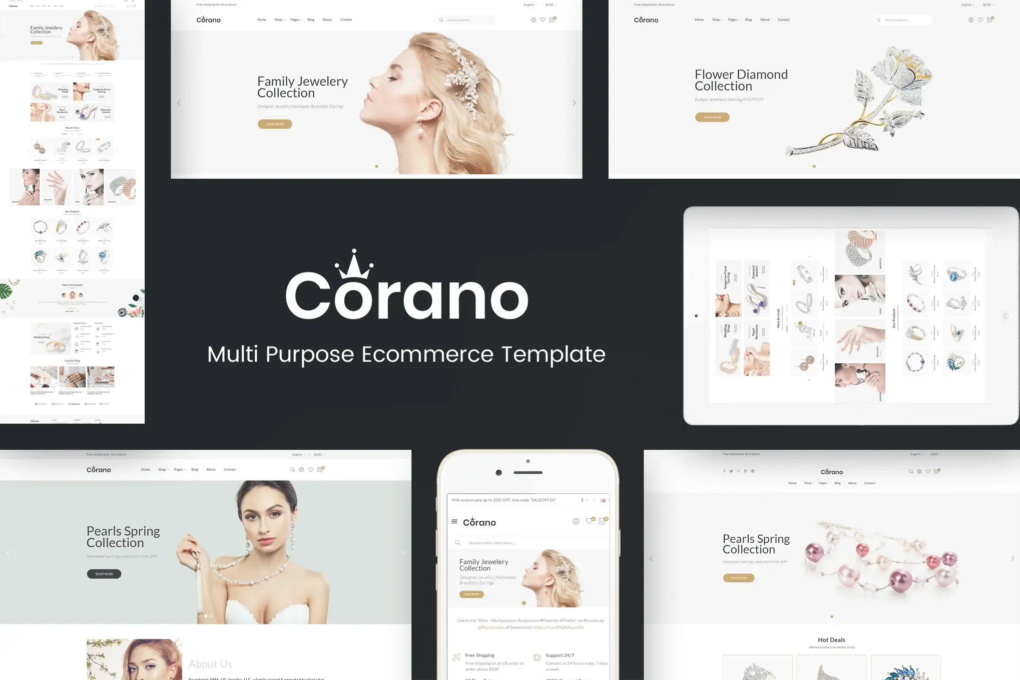 Corano - Jewellery OpenCart Theme