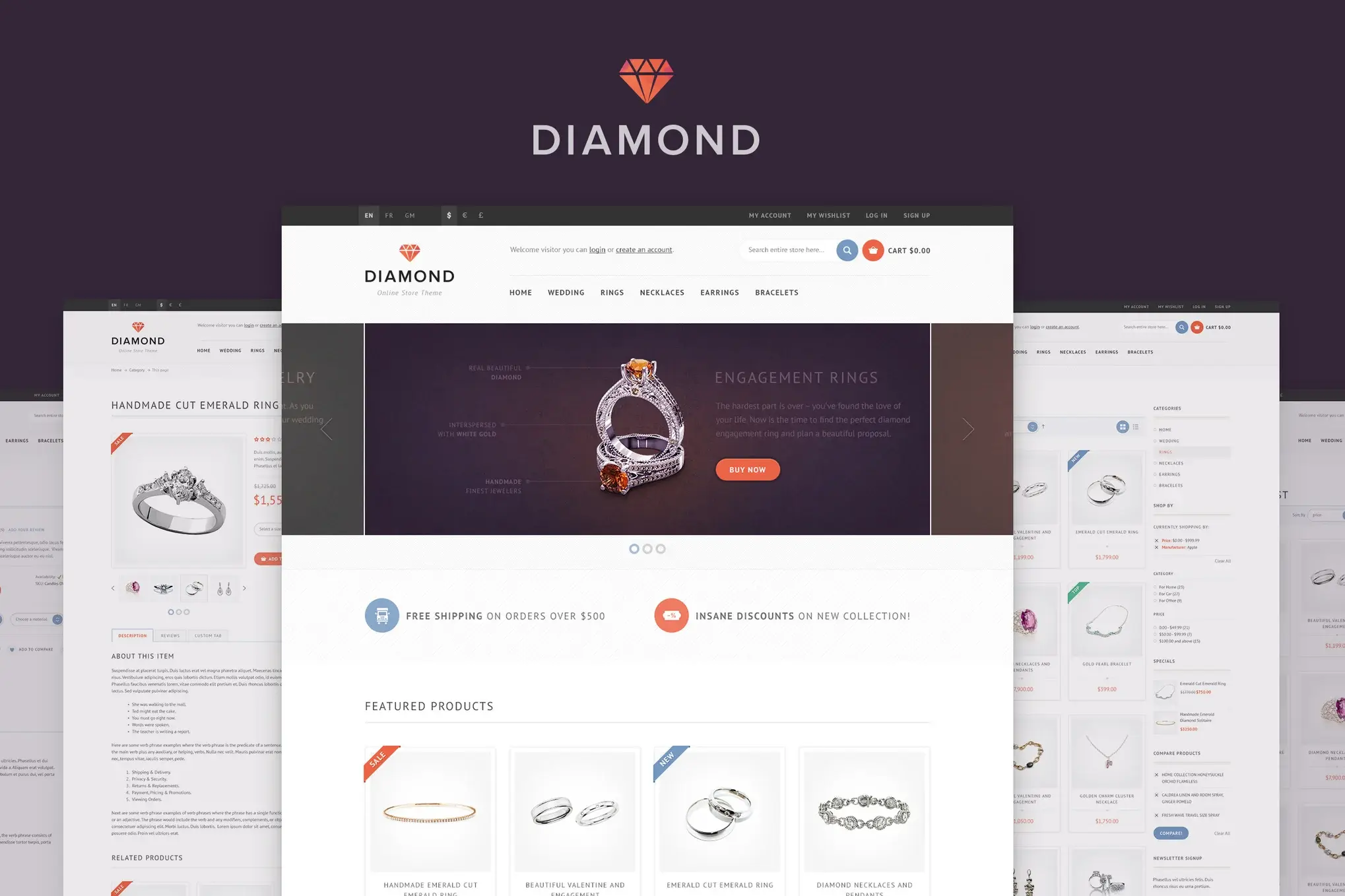 Diamond - Responsive Magento Theme