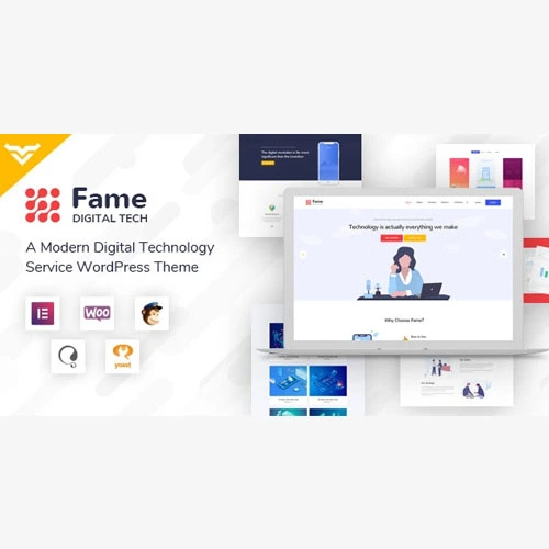 Fame - Digital Technology Service WordPress Theme