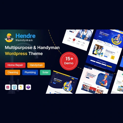 Hendre - Repaire, Plumbing & Handyman Services WordPress Theme