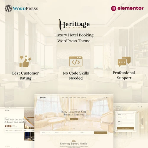 Herittage - Hotel Booking WordPress Theme