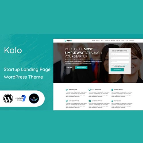 Kolo - Startup Landing Page WordPress Theme